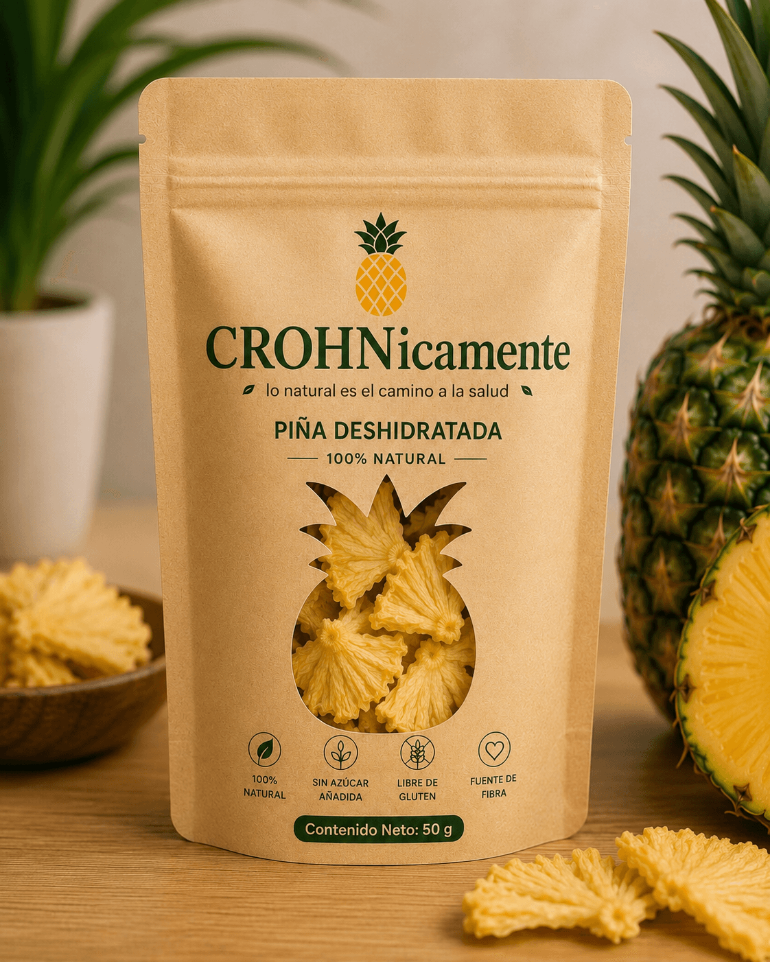 Piña Deshidratada 100% Natural